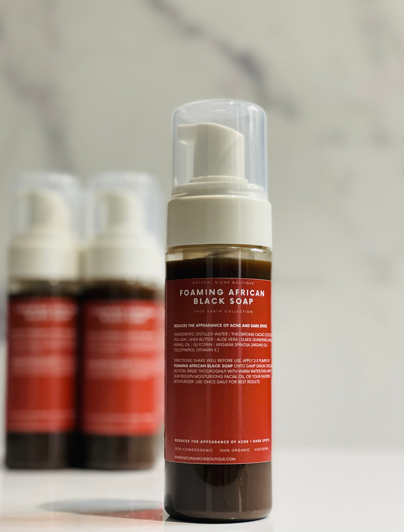 FOAMING AFRICAN BLACK SOAP